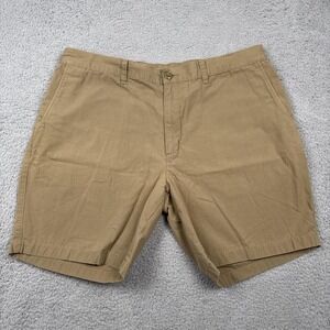 Patagonia Shorts Mens 38 Beige Organic Cotton Chino Flat Front Casual Outdoor‎
